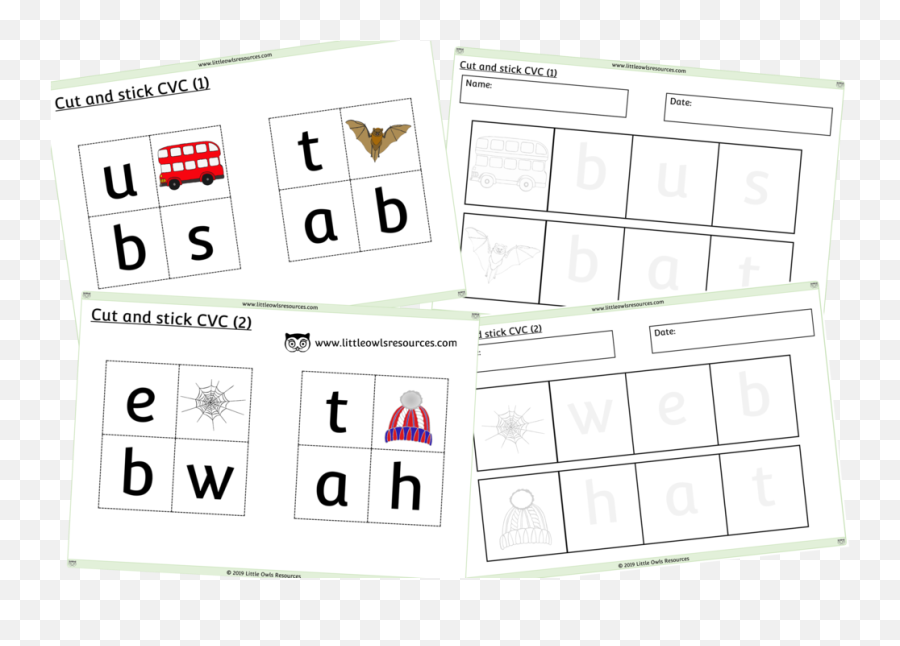 Free Cut And Stick Cvc Words Printable Early Yearsey Eyfs Emoji,Mystery Emoji Worksheet