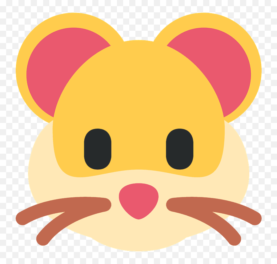 Hamster Emoji Clipart - Hamster Face Emoji,Twitter Cat Emoji