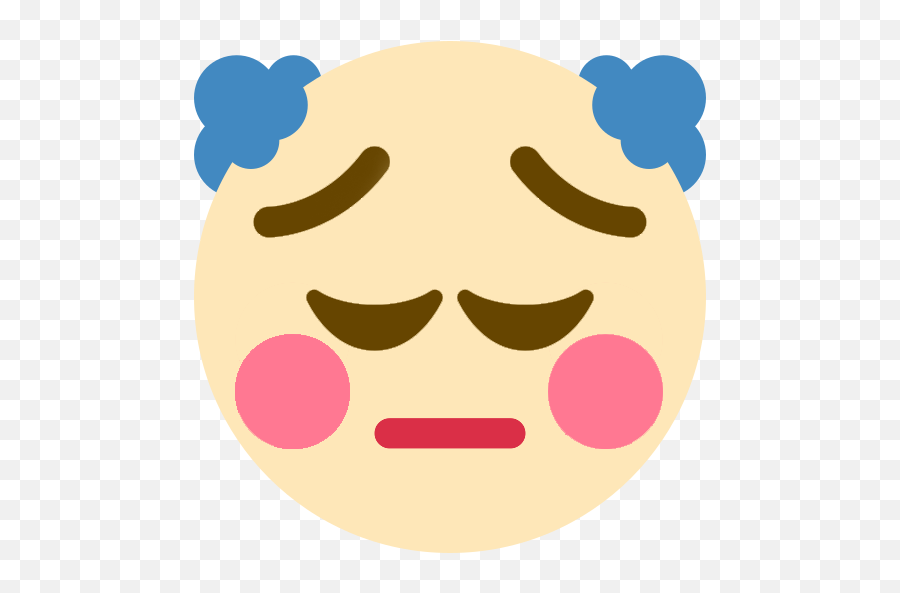 Pensive Emojis - Discord Flushed Emoji,Sob Emoji