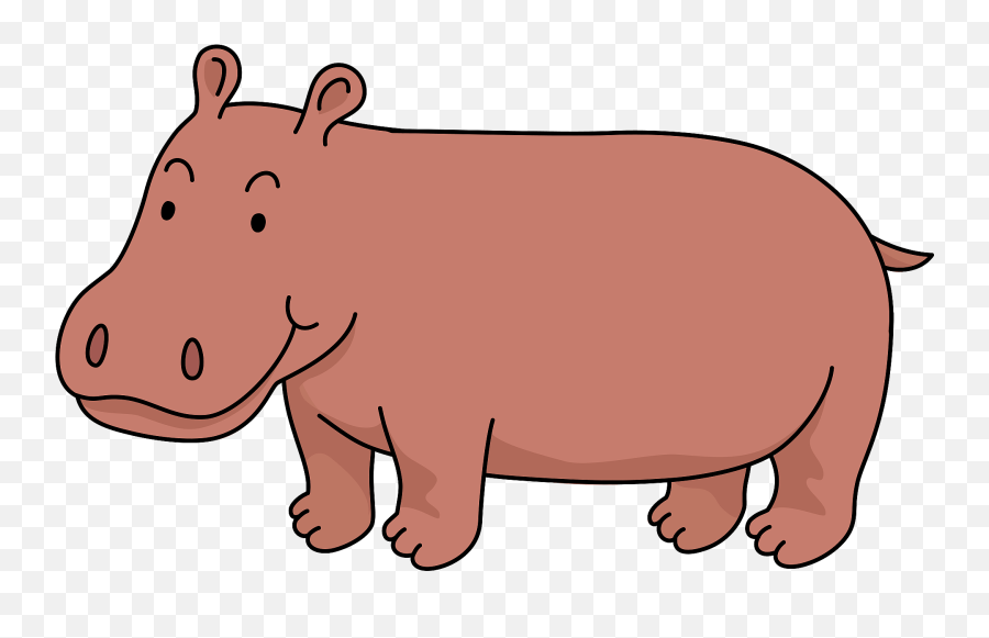 Hippopotamus Clipart - Chibi Cute Hippo Emoji,Hippo Emoji