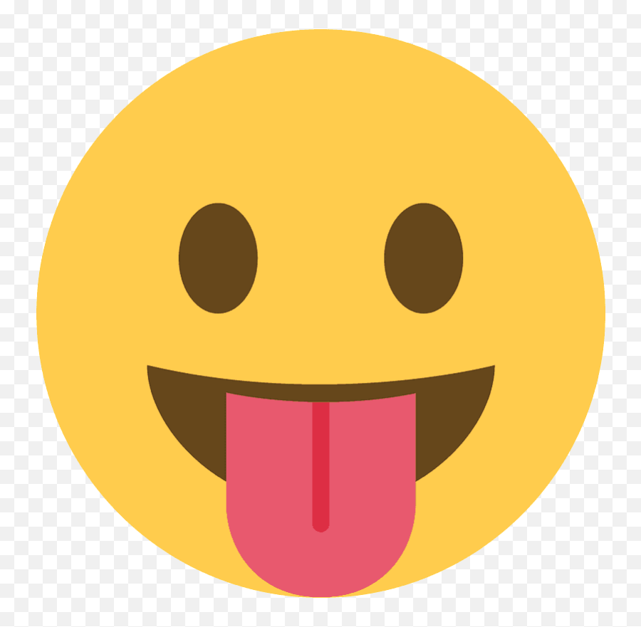 Face With Tongue Emoji Clipart - Tongue Wink Emoji Png,Zany Emoji
