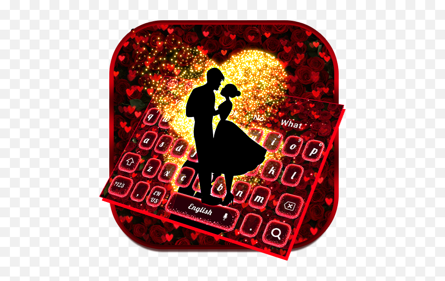 Romantic Valentines Rose Love Keyboard - Aplikacionet Në Lovely Emoji,Salsa Emoji