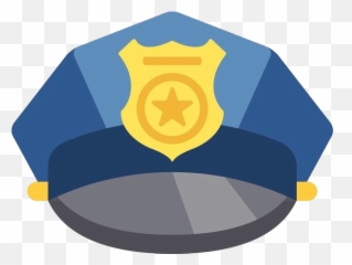 Police officer Hat Peaked cap Clip art - Simply painted Officer Clipart Emoji