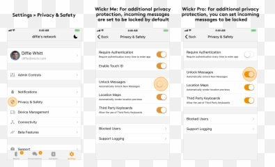 What does Automatically Unlock Messages mean u2013 Wickr Inc - Technology Applications Emoji