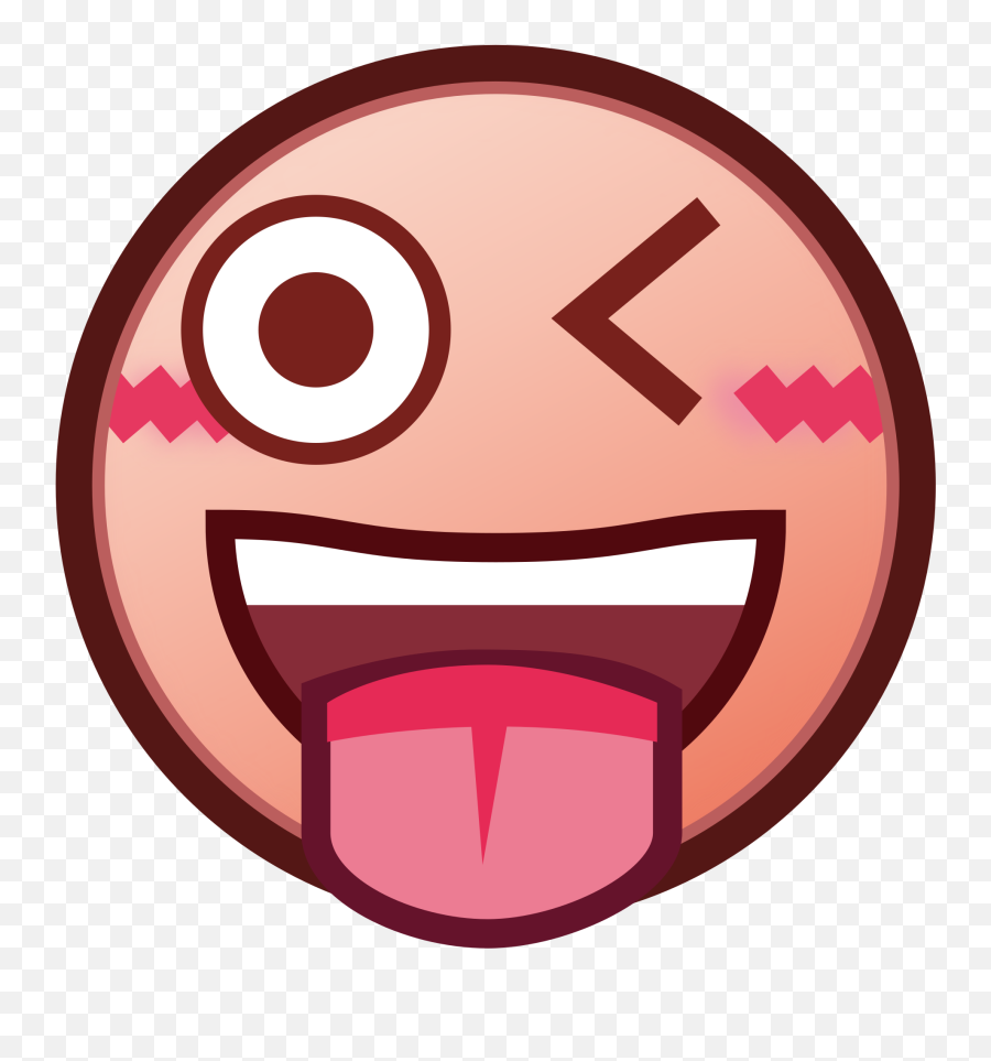 Phantom Open Emoji 1f61c - Pink Wink Emoji,O Emoji