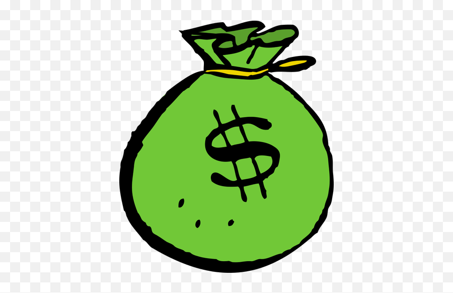 Estilo De Dibujos Animados De La Bolsa - Money Bag Clip Art Emoji,Money Emoticon