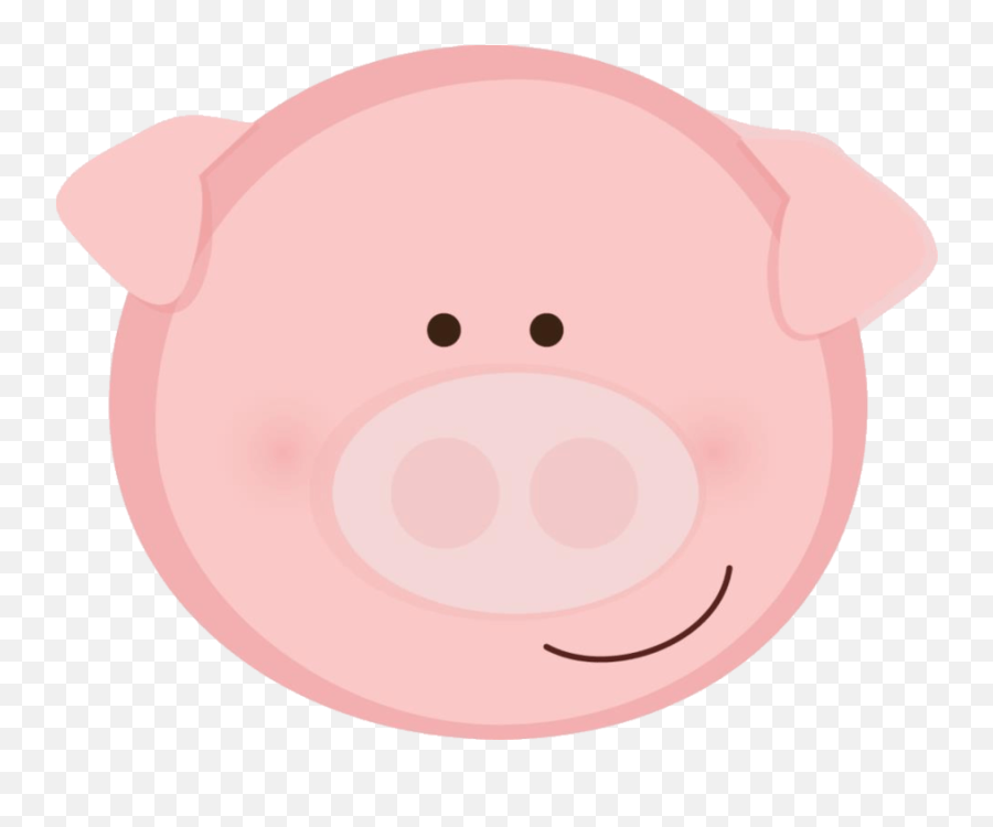 Pig Face Piggy Nose Cliparts - Domestic Pig Emoji,Pig Nose Emoji