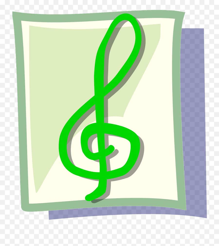 Treble Clef G Clef Musical Note Music - Nota Musical Icon Transparente Emoji,Music Note Emojis
