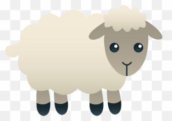 Fluffy White Sheep - Lamb Clipart Emoji,Black Sheep Emoji