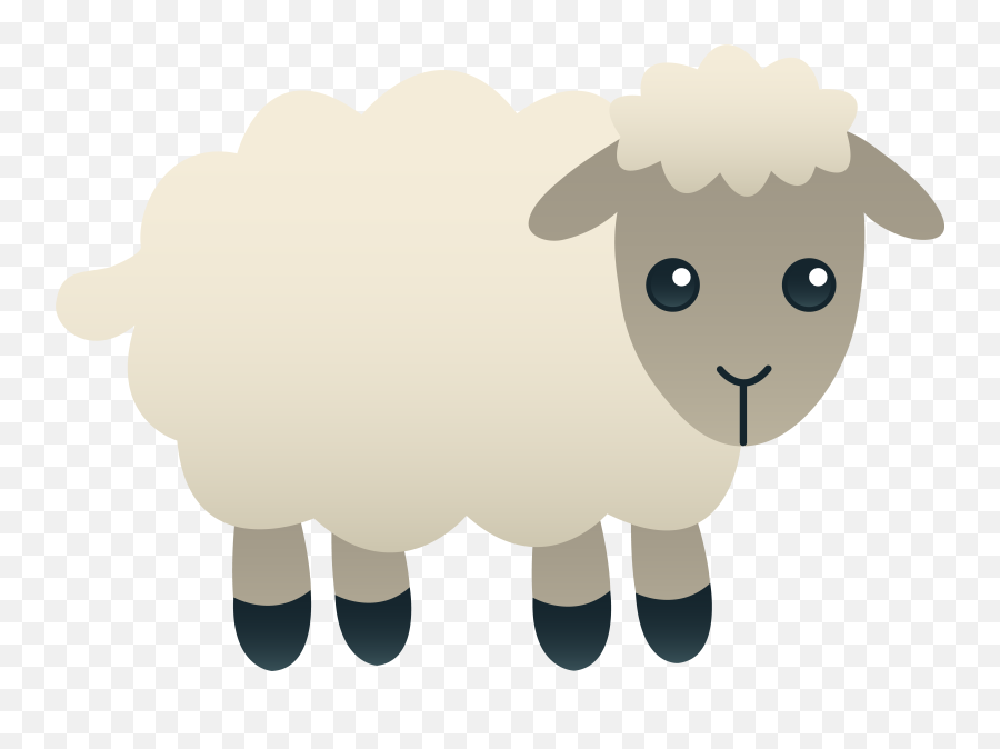 Fluffy White Sheep - Lamb Clipart Emoji,Black Sheep Emoji