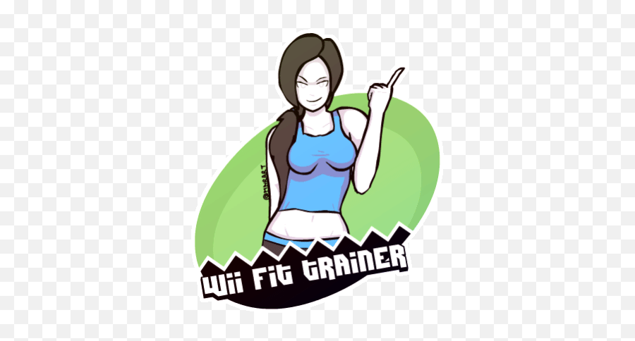 Top Wont Fit Stickers For Android Ios - Cute Wii Fit Trainer Emoji,Softball Emoji Android