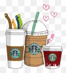 Starbucks Iced Coffee Cup - Clipart Starbucks Coffee Png Emoji,Frappuccino Emoji