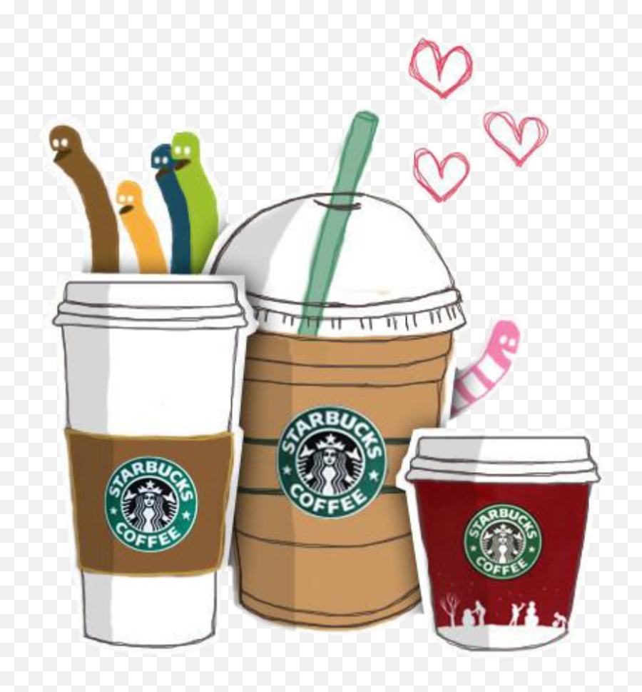 Starbucks Iced Coffee Cup - Clipart Starbucks Coffee Png Emoji,Frappuccino Emoji