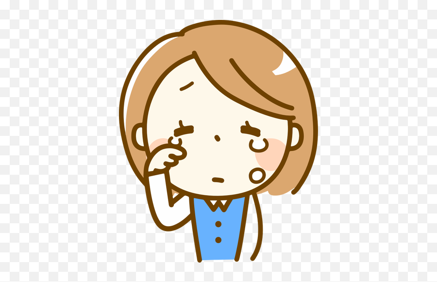 Girl In Tears - Clip Art Emoji,Girl Emoji