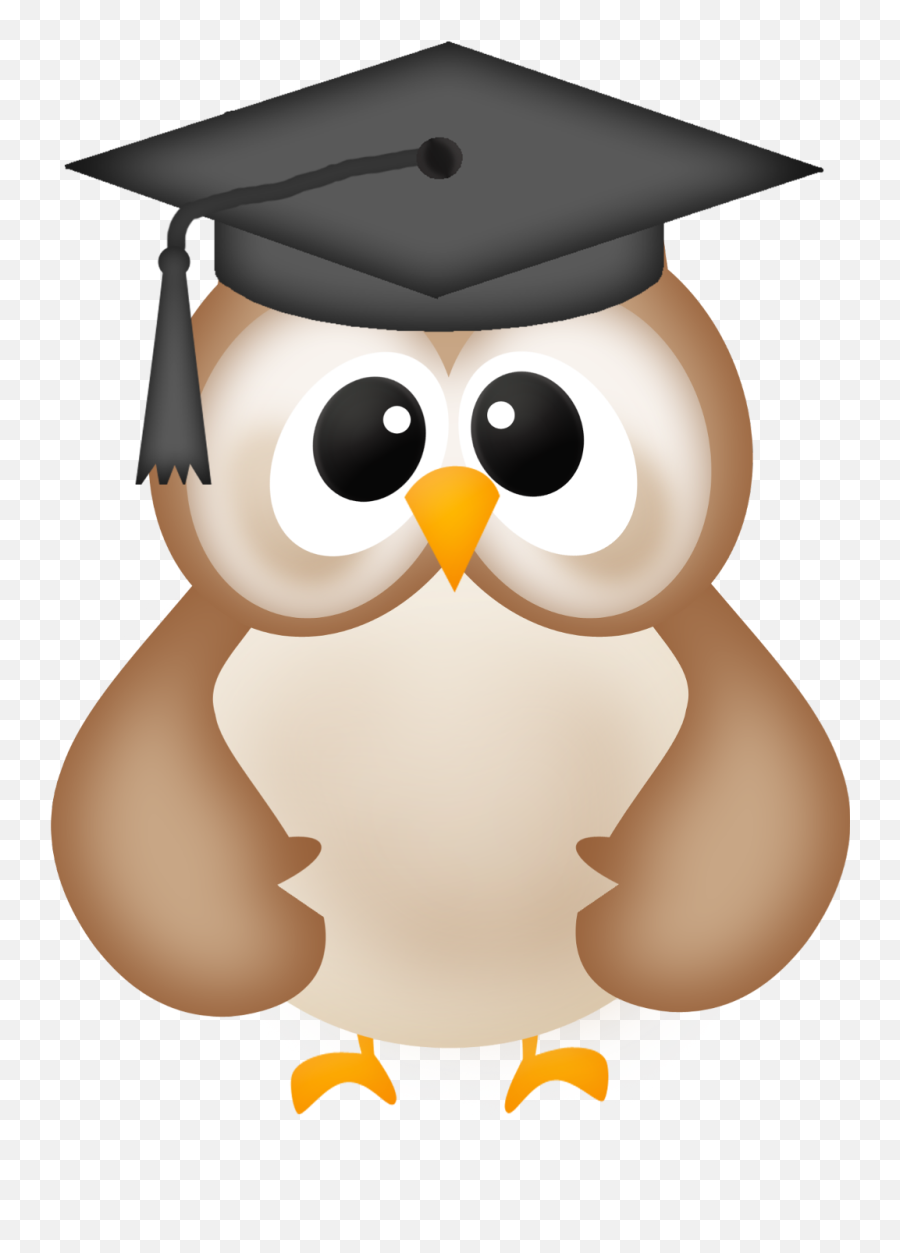 Owl Graduation Cap Tassel Black Freetoedit - Owl Graduation Clipart Emoji,Grad Cap Emoji