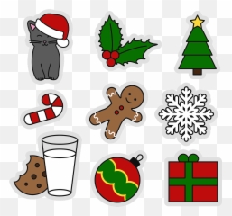 Christmas Motives Stickers Snowflake - Emoji