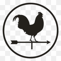 Rooster Silhouette Clipart - Rooster Wind Vane Clipart Emoji,Rooster Emoji