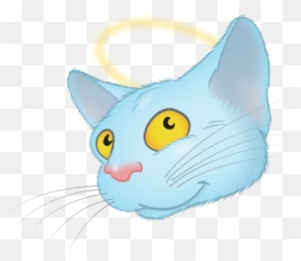 Download Blue Cat Emoji Messages Sticker - 9 Domestic Short Yawns