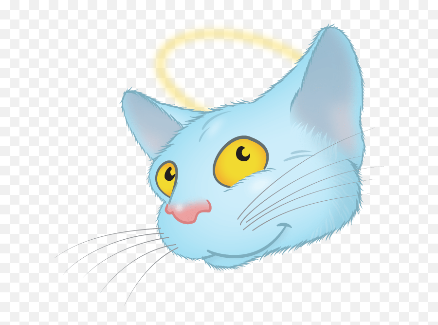 Download Blue Cat Emoji Messages Sticker - 9 Domestic Short Cat Yawns,Pawprint Emoji