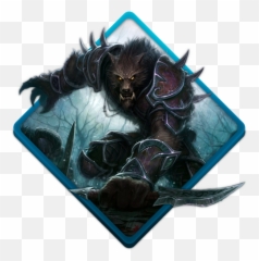 Wow worgen Icon Water Gaming Iconset Tooschee - Fan Art World Of Warcraft Worgen Emoji