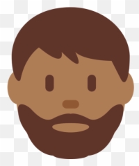 Man Medium - dark Skin Tone Beard Emoji Human Color