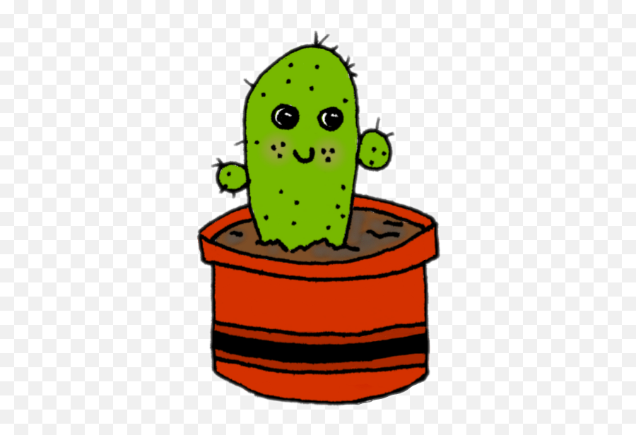 Ftecactus Cactus Kawaii Kawaiicactus Cute Plant Pot Gre - Barbary Fig Emoji,Pot Of Gold Emoji