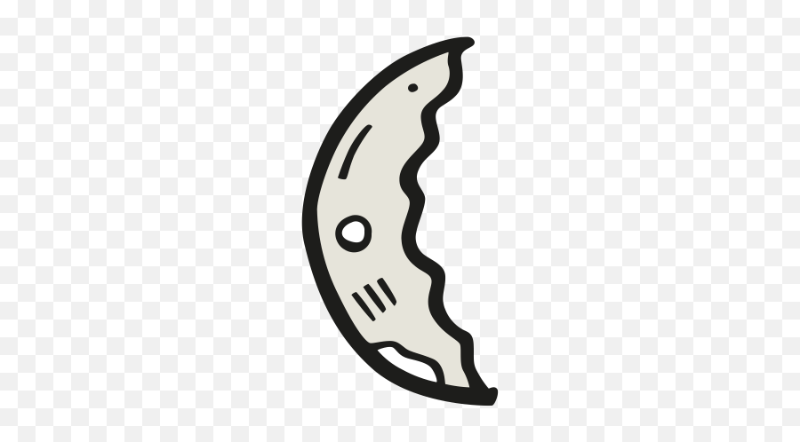 Moon Waning Cresent Icon Free Space Iconset Good Stuff - Bulan Icon Png Emoji,Cresent Moon Emoji
