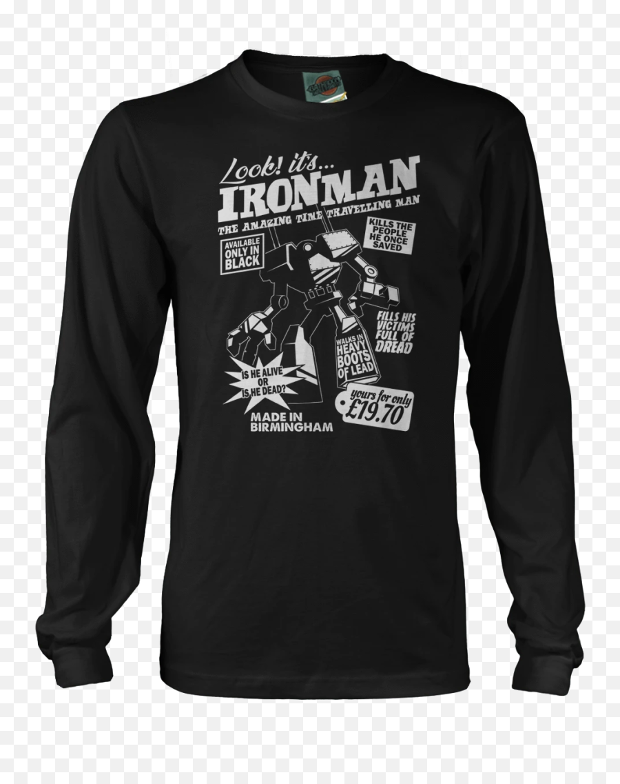 Black Sabbath T Shirt Iron Man - Napapijri T Shirt New Emoji,Emoji Shirt For Guys