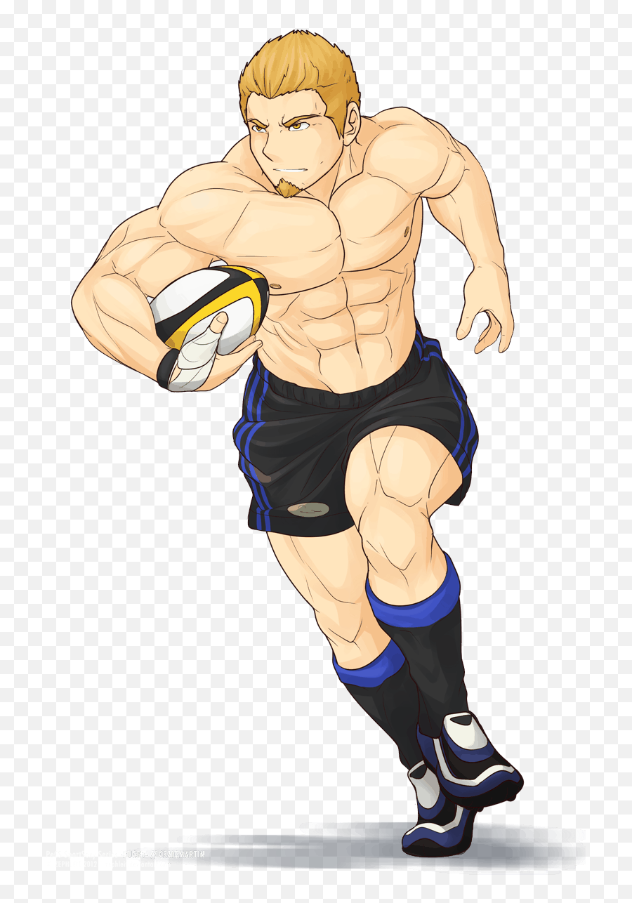 Rugby Players - Muscle Rugby Player Drawing Emoji,Rugby Emoji