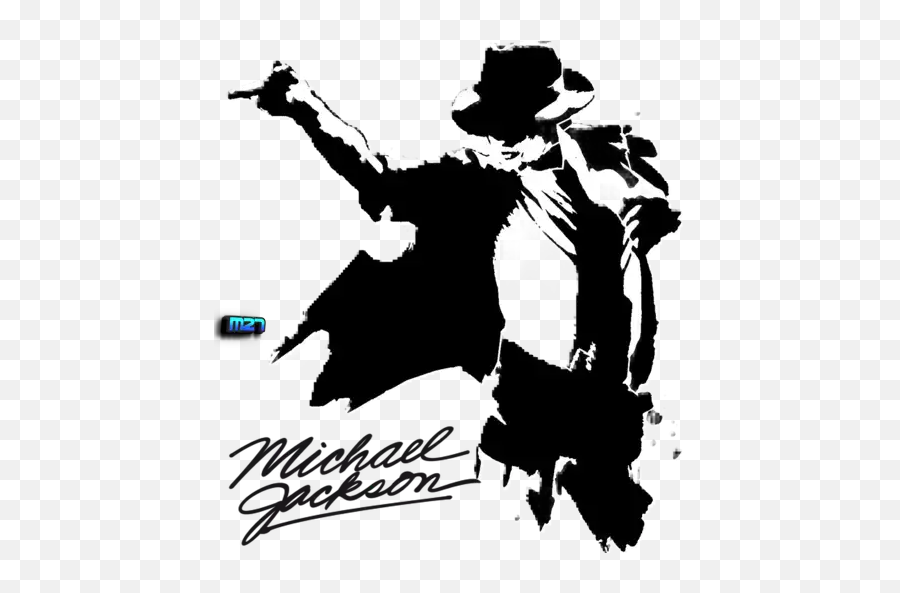 Michael Jackson Silhouette Stickers For Whatsapp - Michael Jackson Wall Decor Emoji,Emoji Salsa Dancer