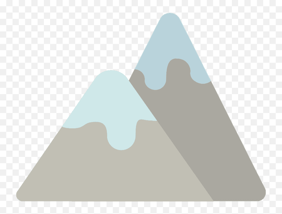 Snow - Mountain Emoticon Emoji,Mountain Emoji Transparent