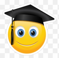 Cute Graduate Emoji Sticker - Smile With Cap