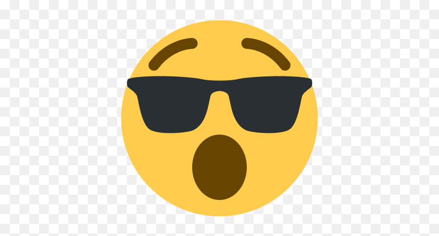 Emoji Remix On Twitter Dizzy Face Sunglasses - Dot,Emoji With Glasses