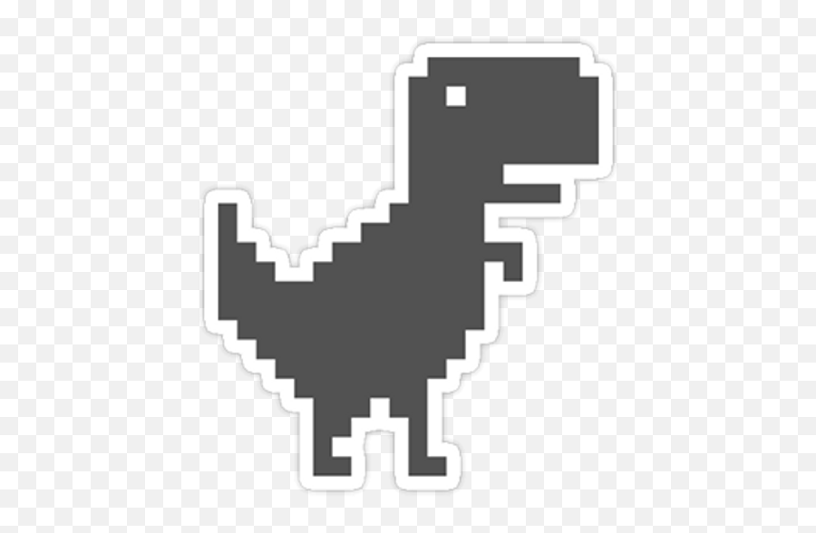 Chrome T - Rex Sticker Sticker Mania Geeky Stickers Emoji,T Rex Emoji