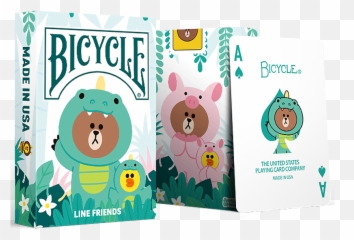 Bicycle Line Friends Playing Cards Deck Emoji