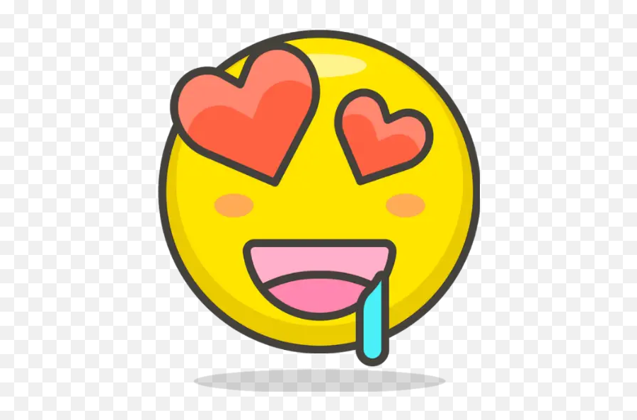 Love Emojis Stickers For Whatsapp - Love Face Clipart Png,Mood Emojis
