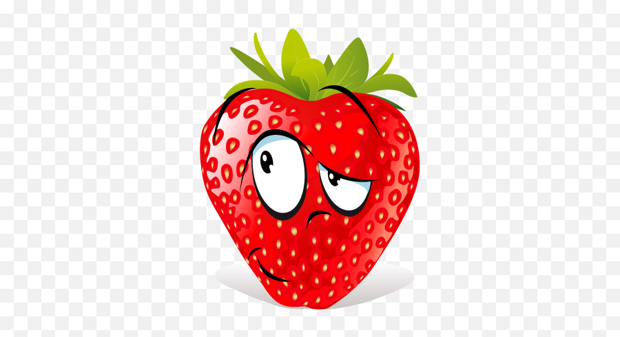 Strawberry Sp Emoji - Strawberry Cartoon Vector Png,Berry Emoji