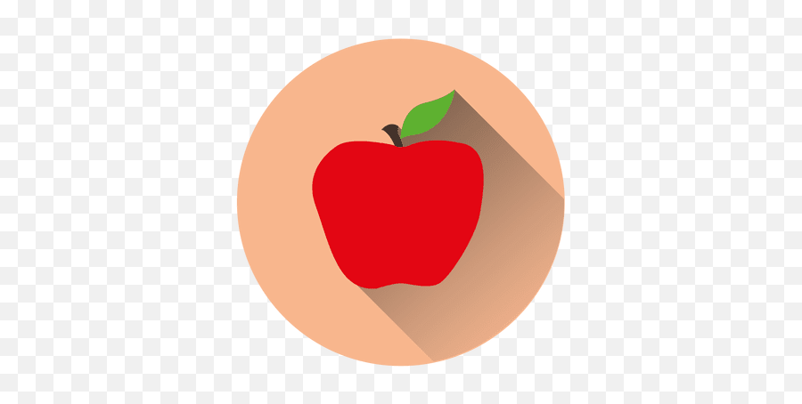 Apple Circle Icon - Fresh Emoji,Peach Emoji Vector
