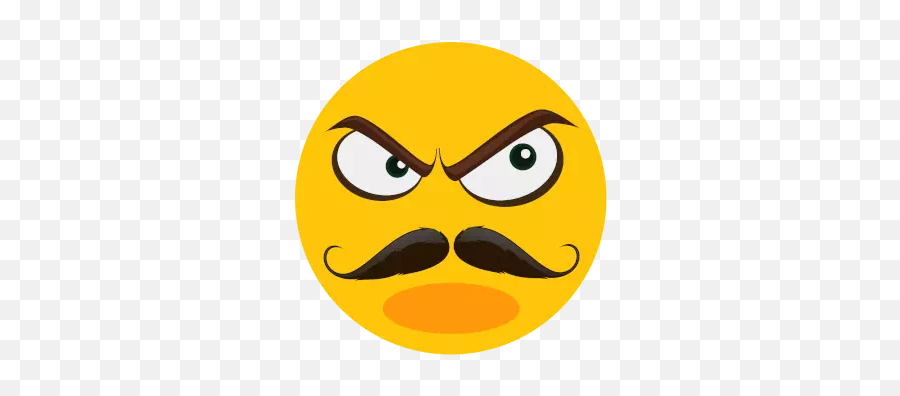 Emojis 6 - Stickers For Whatsapp Angry Face Mustache Emoji,Emojis On Iphone 6