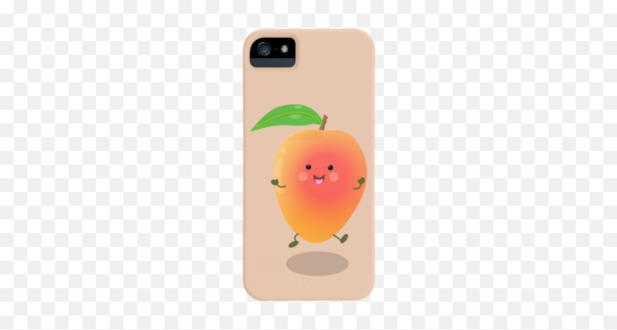 Best Cream Cartoon Phone Cases Design By Humans - Iphone Emoji,Mango Emoji Iphone