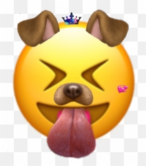 Emoji Emojis Smile Dogfilter Whatsapp - Snapchat Filter Png