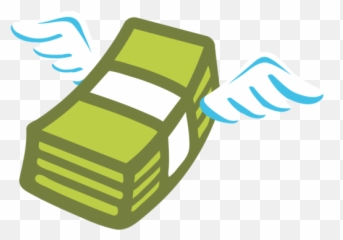 Money With Wings Emoji - Money With Wings Clipart,Cash Emoji