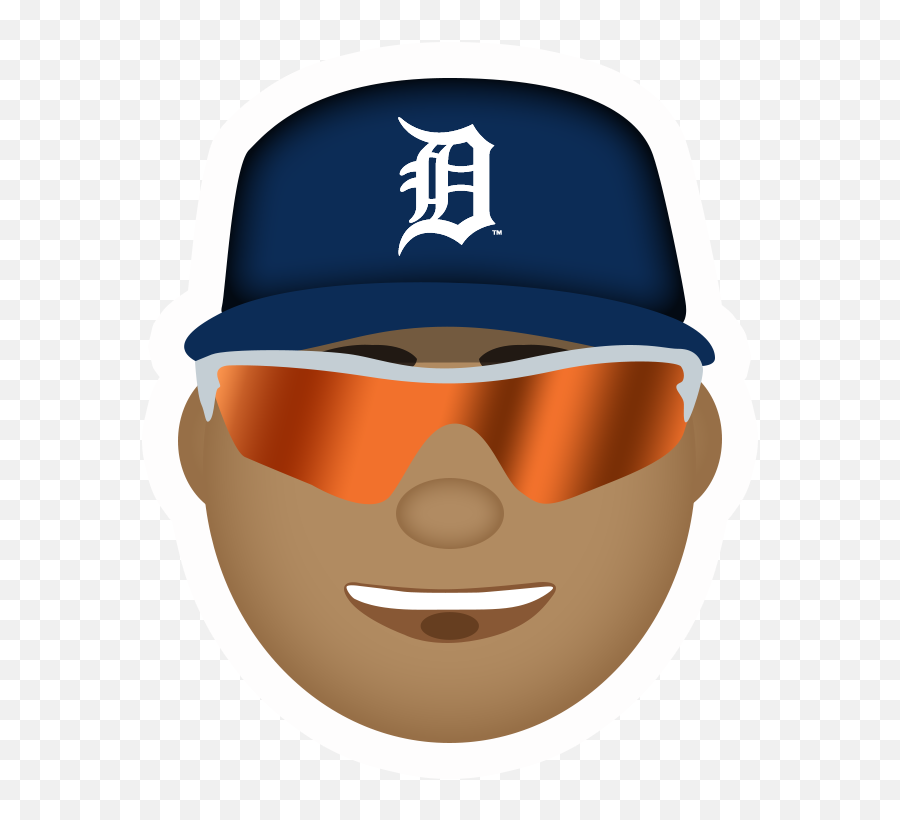 Tryston Lajiness - Detroit Tigers Cap Cartoon Emoji,Lay Down Emoji