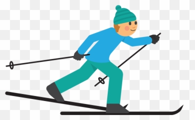 Cross - Cross Country Skiing Cartoon Emoji,Walking Emoji