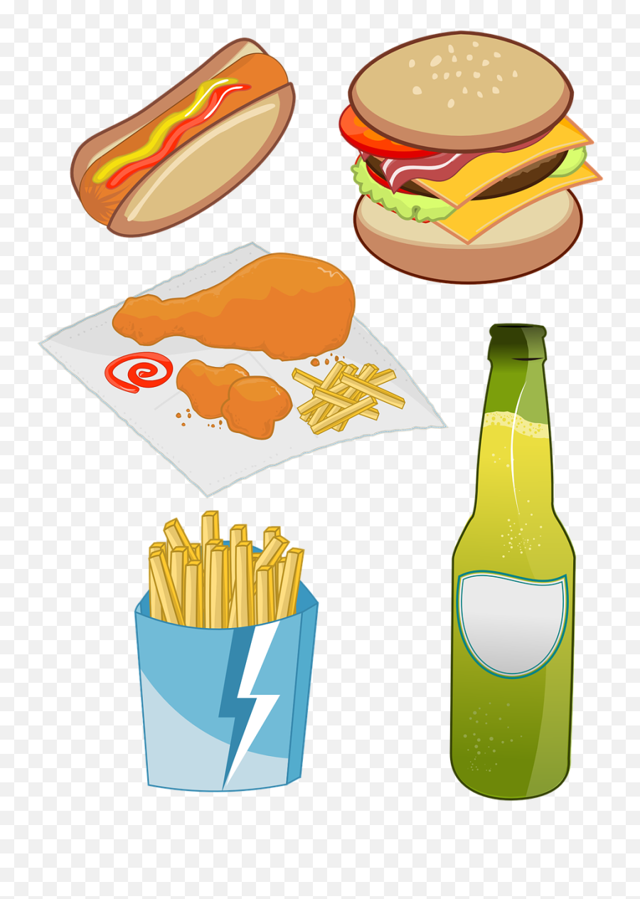 Fast Foods Fizzy Drinks Unhealthy Food - Imagenes Png De Comidas Emoji,Emoji Eating Popcorn