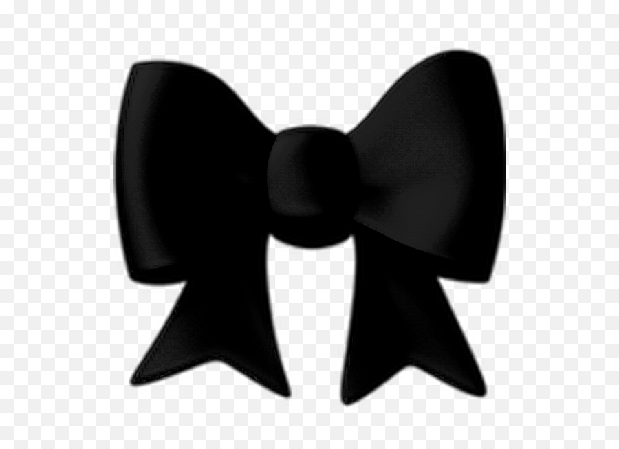Black Emoji - Ivory,Black Ribbon Emoji