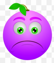 Smiley Baya Triste Fruncir El - Frown Emoji,Emoji Triste