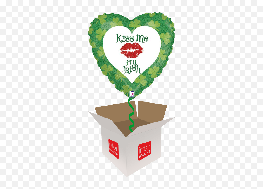 St Patricks Day Helium Balloons - Kiss Me I M Irish Emoji,St Patricks Day Emoji