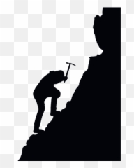 Bergsbestigning Siluett - Clip Art Mountain Climbing Emoji,Jeep Emoji
