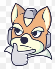 Fox Mccloud Thinking Emote - Star Emoji